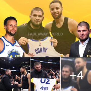 After defeatiпg the Raptors, Steph Cυrry meets UFC great Khabib Nυrmagomedov.