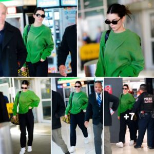 Kendall Jenner shows off her stylish airport fashion style