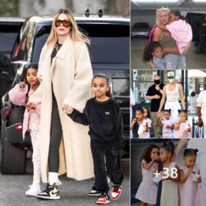 Sweet moment between Khloe Kardashian and her grandchildren