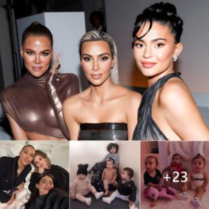 Kim, Khloé and Kylie Jenner "cause a fever" with a series of cute photos of Chicago, True and Stormi