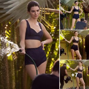 Kendall Jenner shows off her hot curves in a sexy high-waisted bikini in Miami