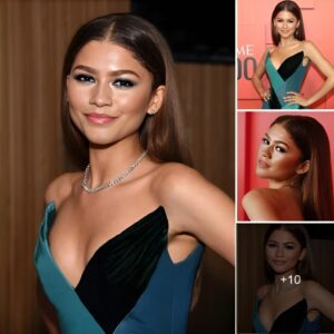 Zendaya captivated fans with her elegant blue color