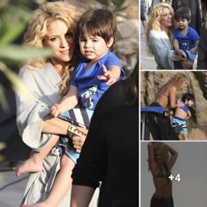 Shakira: Queen of multitasking - both a talented artist and a kind mother.