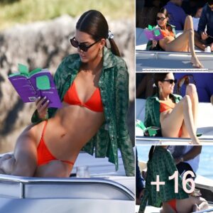 Kendall Jenner Attracts All Eyes With Bright Orange Bikini On A Yacht