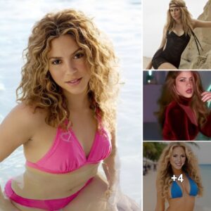 The image of Shakira in a swimsuit captivated fans