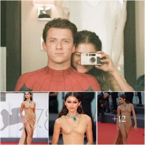 Tom Holland leaves three flirty fire emojis for girlfriend Zendaya as she shares sizzling red carpet look from the Venice International Film Festival