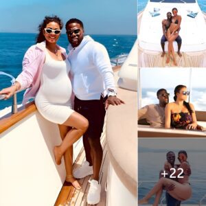 Kevin Hart and Eniko show off their romantic moment on the yacht