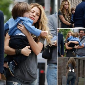 Shakira shows off her dynamic fashion style when going out with her son