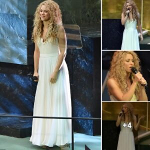 Shakira shines in white as she serenades Pope Francis with John Lennon's Imagine at the United Nations General Assembly