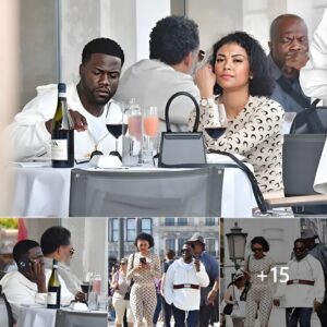 Kevin Hart and Eniko spend time together after busy days at work.