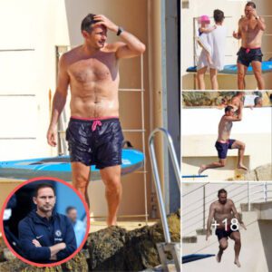 Chelsea Legend Frank Lampard Enjoys Exciting Summer Vacation with Wife Christine and Children.