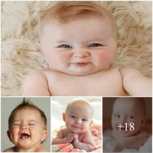 Capturing the Cherished Moments: A Heartwarming Journey with the Baby’s Ecstatic Blue Smile