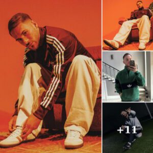 Sport style model: Liverpool’s star mac Allister look fabulous in the latest album collab with Adidas to promote new sportswear outfit