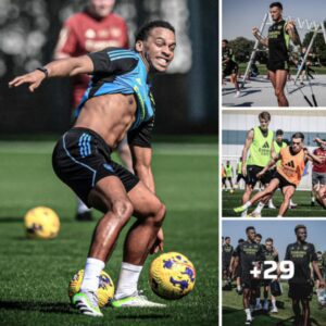 SPIRIT OF READY: Arsenal stars excited in hard training session in Dubai as Thomas Partey and Jurrien Timber return from injury