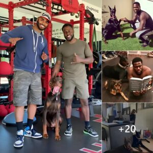 Kevin Hart shares happy pictures with four-legged friends