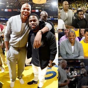 Two famous stars Kevin Hart and Jay-Z had an unexpected meeting at the NBA finals.