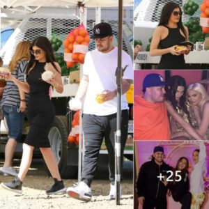 Rob Kardashian made a rare appearance at Kylie Jenner's birthday party