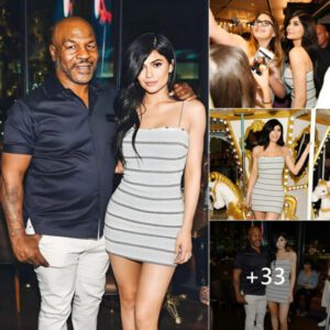 Kylie Jenner was radiant on the opening day of the Sugar factory, unexpectedly meeting the legendary Mike Tyson