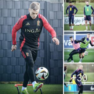 A brief look at the first training session of Arsenal stars with the national team: Kai Havertz practices diligently, Rice enjoys the duel with Bellingham