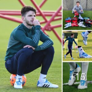 Arsenal star Declan Rice wears Adipure 11Pro 2 Kroos Remake to show off his style and temperament