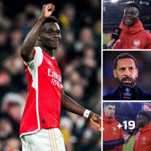 Bukayo Saka gave a brief answer after being asked if the goal was ‘world-class’ as Rio Ferdinand’s statement that he is ‘not yet world-class’