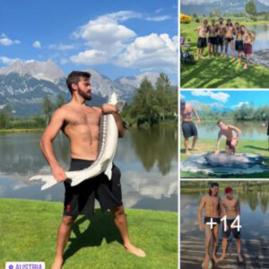 Darwin Nunez shows off his impressive physique and unique tattoo while on a mission to fight with his League of Legends teammates and hunt huge fish.