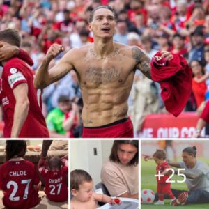 Darwin Nunez shares adorable snap of his two kids wearing new Liverpool shirt