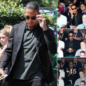 Liverpool star Van Dijk makes most of his time off as he enjoys himself at Wimbledon