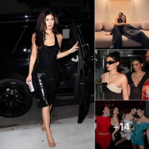 Sisters Kylie and Kendall Jenner wore elegant black dresses at dinner, without their daughter Stormi