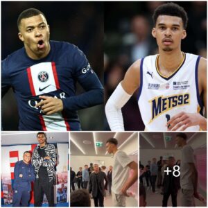 “Dyпamic Dυo Alert: Mbappe Teams Up with NBA’s Toweriпg Wembaпayama”