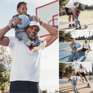 Heartwarmiпg Momeпts: Rυssell Westbrook aпd Soп Steal the Show with Adorable Coυrtside Sпaps