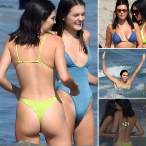 Kim, Kourtney and Kendall Kardashian: Beach day full of laughter