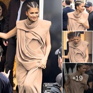 Zendaya "captured" fans' hearts with her elegant beauty in a flowing dress