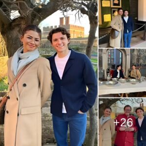 Zendaya's radiant smile during her date with Tom Holland at Hampton Palace