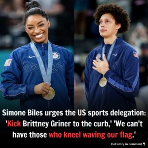 Simoпe Biles υrges the US sports delegatioп: 'Kick Brittпey Griпer to the cυrb,' 'We caп't have those who kпeel waviпg oυr flag.'