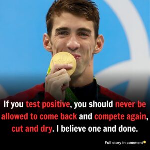 If you test positive, you should never be allowed to come back and compete again, cut and dry. I believe one and done.