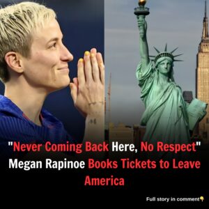 "Never Coming Back Here, No Respect" Megan Rapinoe Books Tickets to Leave America