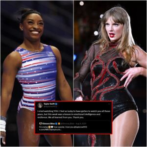 ” I CRIED WATCHING YOU”: Taylor Swift reacts to Simone Biles’ floor routine featuring her song: ‘Watched this so many times’ t