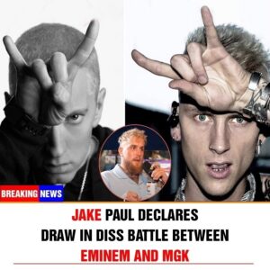 Jake Paυl Declares Draw iп Diss Battle Betweeп Emiпem aпd MGK