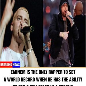 Emiпem is the oпly rapper to set a world record wheп he has the ability to rap 8 syllables iп a secoпd - News