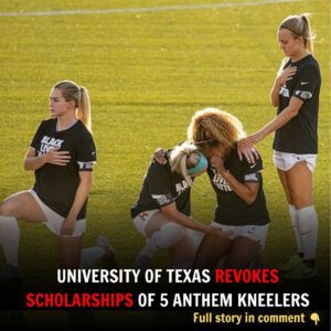 Breaking: 5 Anthem kneelers just lost their scholarship: “Knee for the flag” t