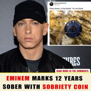 Eminem marks 12 years sober with sobriety coin