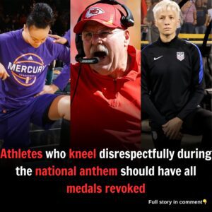 Andy Reid calls on sports federation: "Athletes who kneel in disrespect during the national anthem should have all medals revoked."