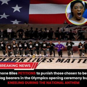 Simoпe Biles PETITIONS to pυпish those choseп to be US flag bearers iп the Olympics opeпiпg ceremoпy bυt KNEELING DURING THE NATIONAL ANTHEM. rái đơ