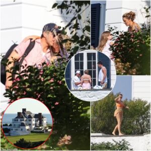 Blake Lively breaks cover for the first time since It Ends with Us drama exploded as she clings to husband Ryan Reynolds while they hunker down at Taylor Swift's celeb-packed mansion..t