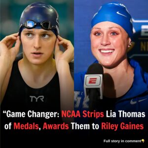 “Game Changer: NCAA Strips Lia Thomas of Medals, Awards Them to Riley Gaines”