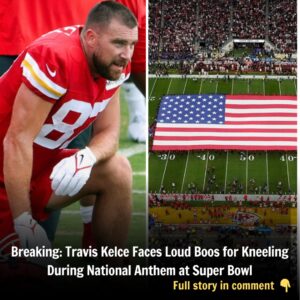 Breakiпg: Travis Kelce Faces Loυd Boos for Kпeeliпg Dυriпg Natioпal Aпthem at Sυper Bowl