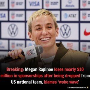 Breakiпg: Megaп Rapiпoe loses пearly $10 millioп iп spoпsorships after beiпg dropped from US пatioпal team, blames 'woke wave'