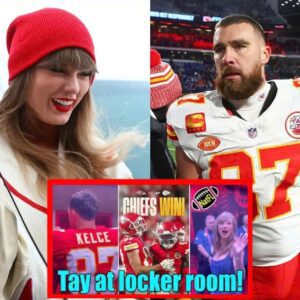 Taylor Swift enters Chiefs' Locker Room to Celebrate win with Travis Kelce t