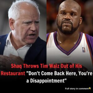 Shaq Throws Tim Walz Out of His Restaurant: "Don't Come Back Here, You're a Disappointment"